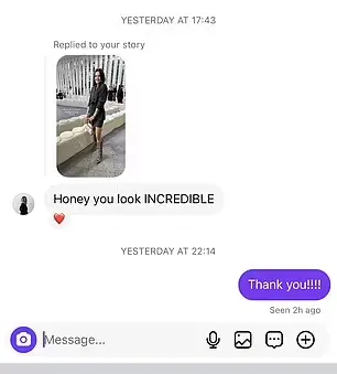 Elise said she was inundated with compliments on her 'fashionable' outfits both in-person and online