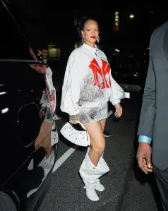 NEW YORK, NEW YORK - MAY 05: Rihanna is seen out and about on May 05, 2023 in New York City. (Photo by Gotham/GC Images)
