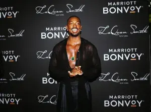 Designer LaQuan Smith hosted Marriott Bonvoy guests as a special cocktail just before his Spring Summer 25 how
