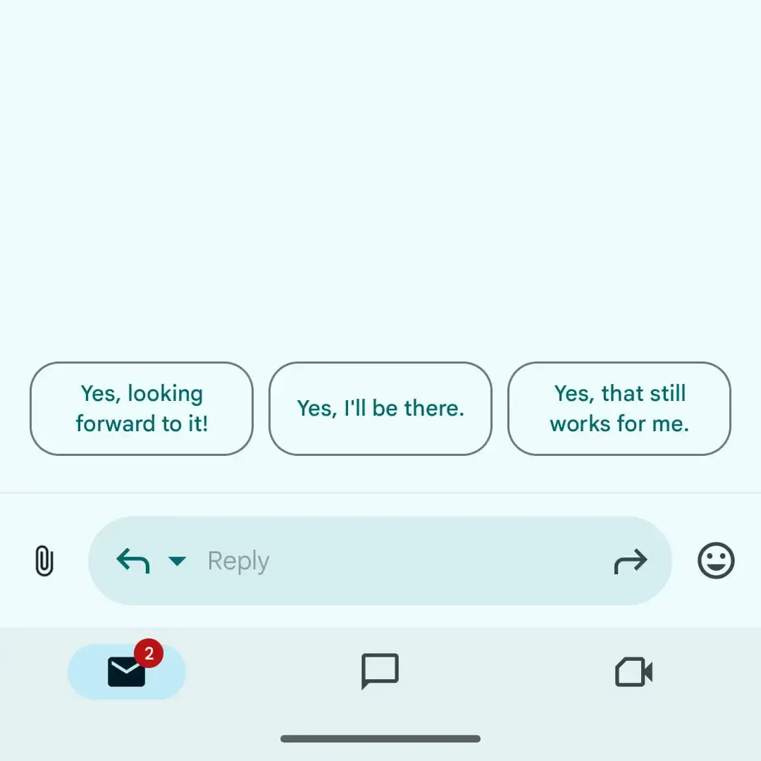 Gmail Quick Reply redesign