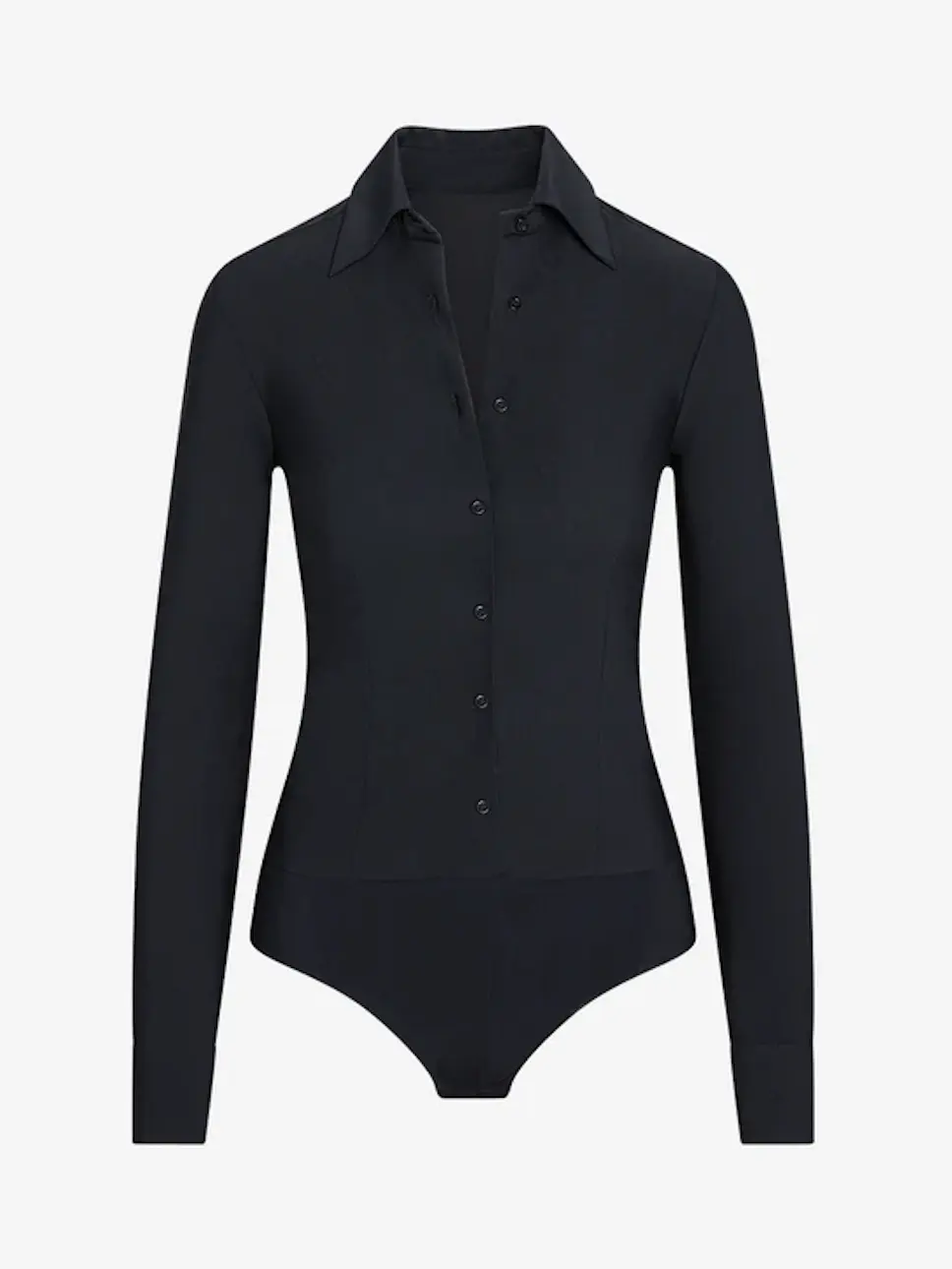 Classic Button Down Bodysuit Extra Small Mist