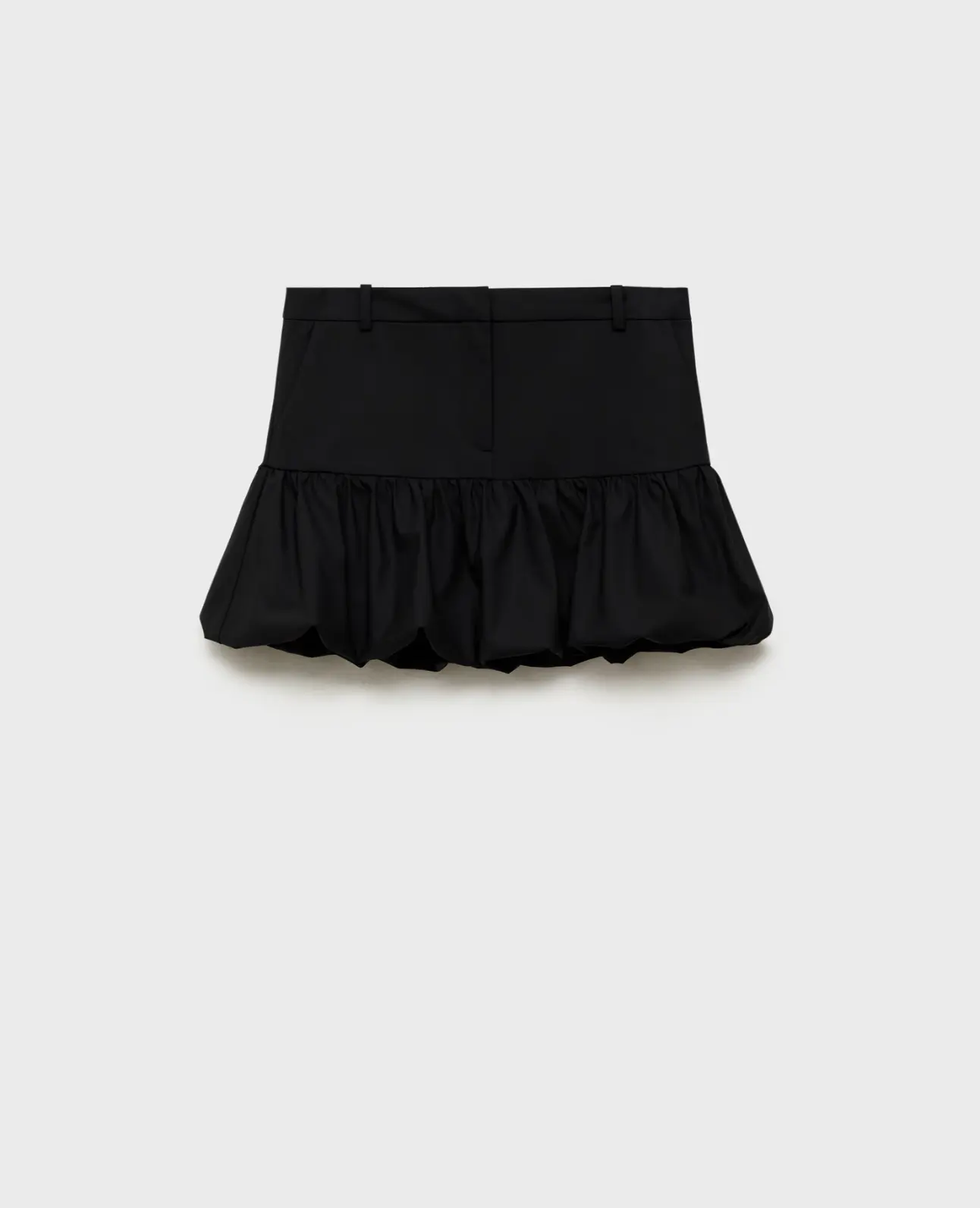 MANGO, Balloon Ruffled Mini-Skirt