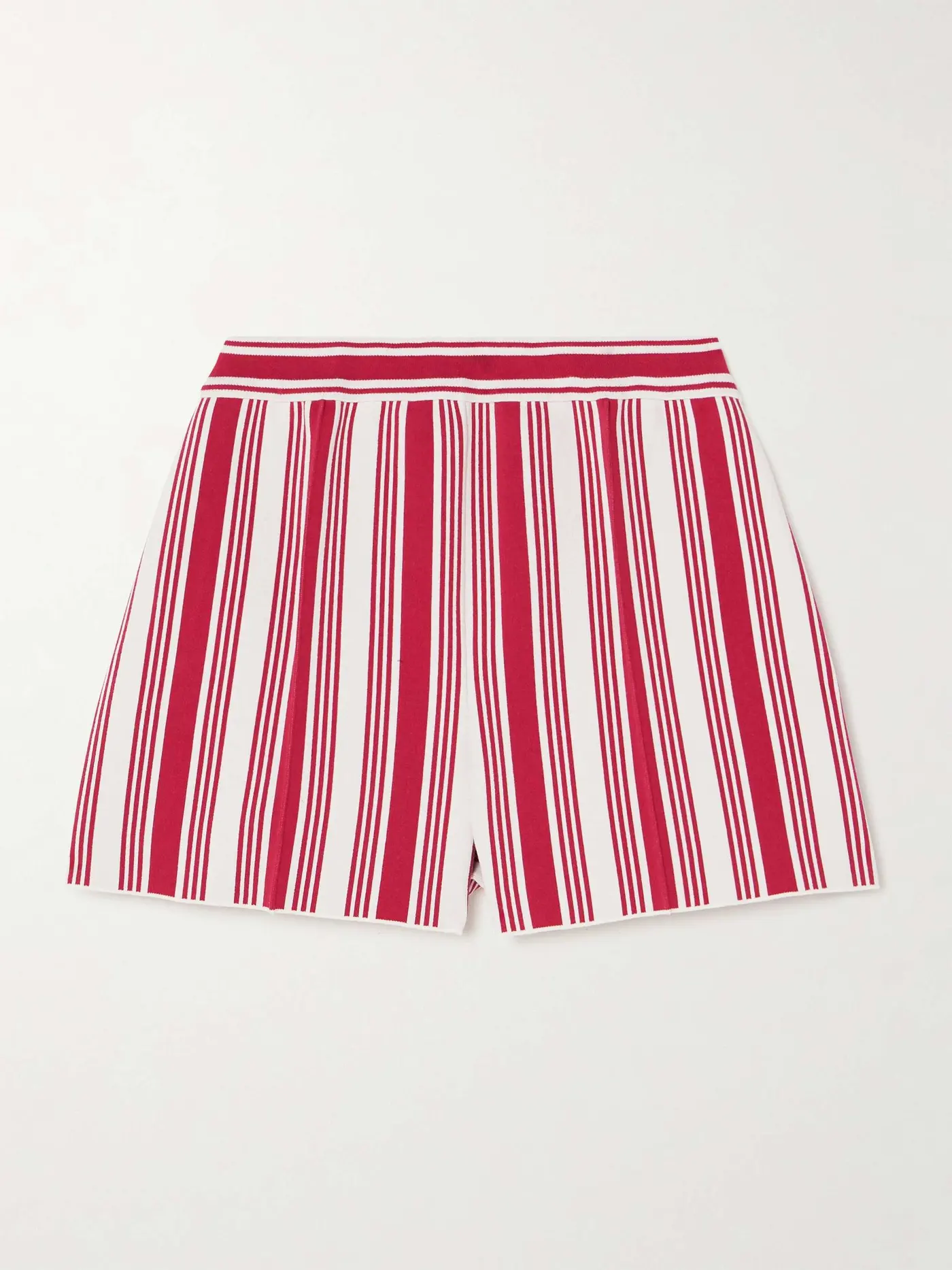 Savannah Striped Cotton-Blend Shorts