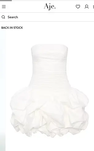 The Aje Violette Bubble Hem Mini Dress is on sale now for $495