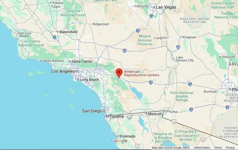 GOOGLE MAPS At least one person was killed and five people injured when a bomb exploded near a reproductive health facility in Palm Springs, California, today.