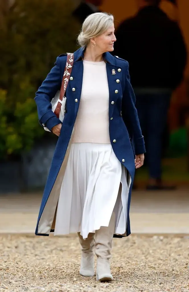Duchess Sophie in a blue jacket at the Royal Windsor Horse Show