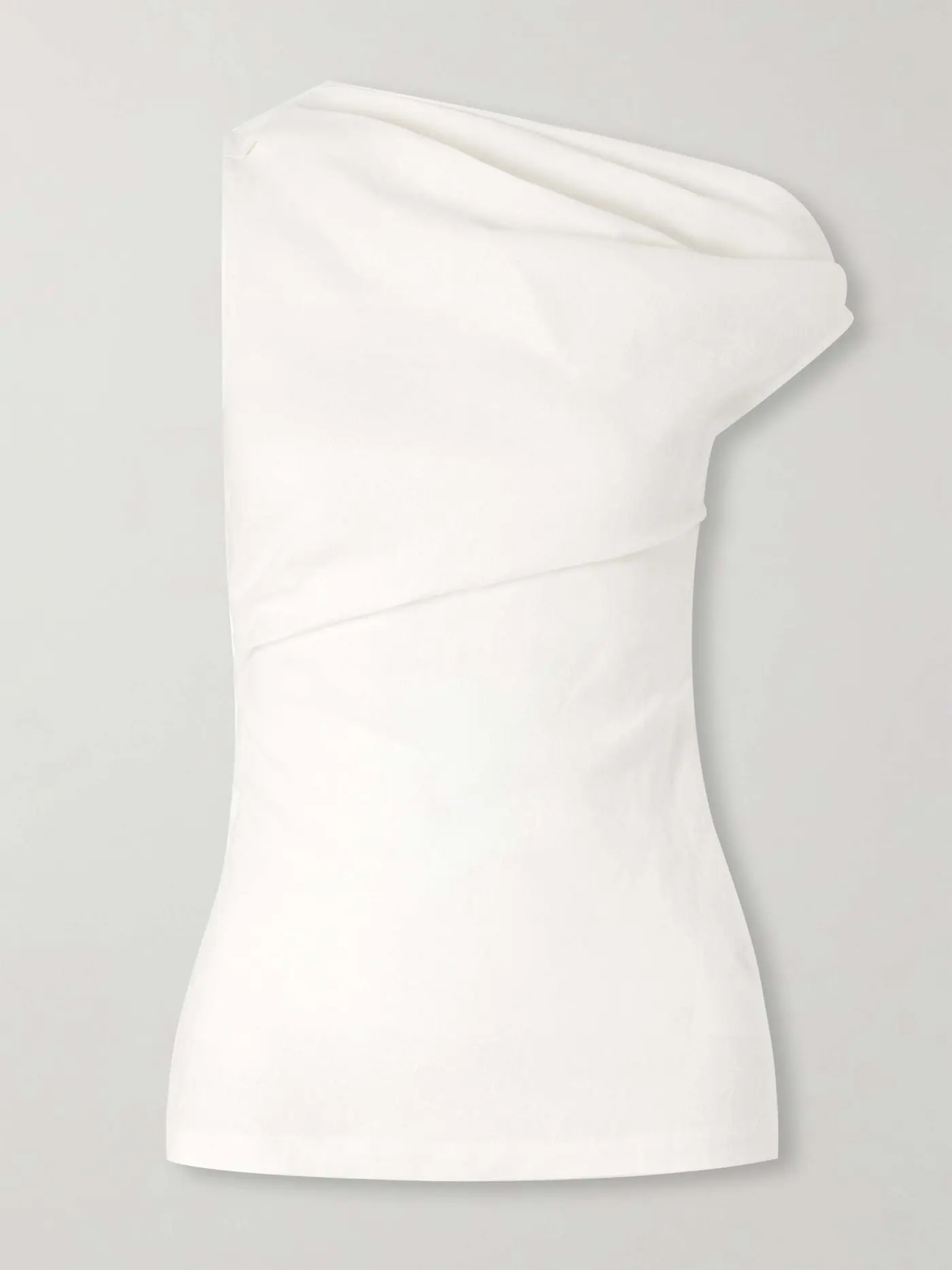Suis Off-The-Shoulder Draped Linen Top