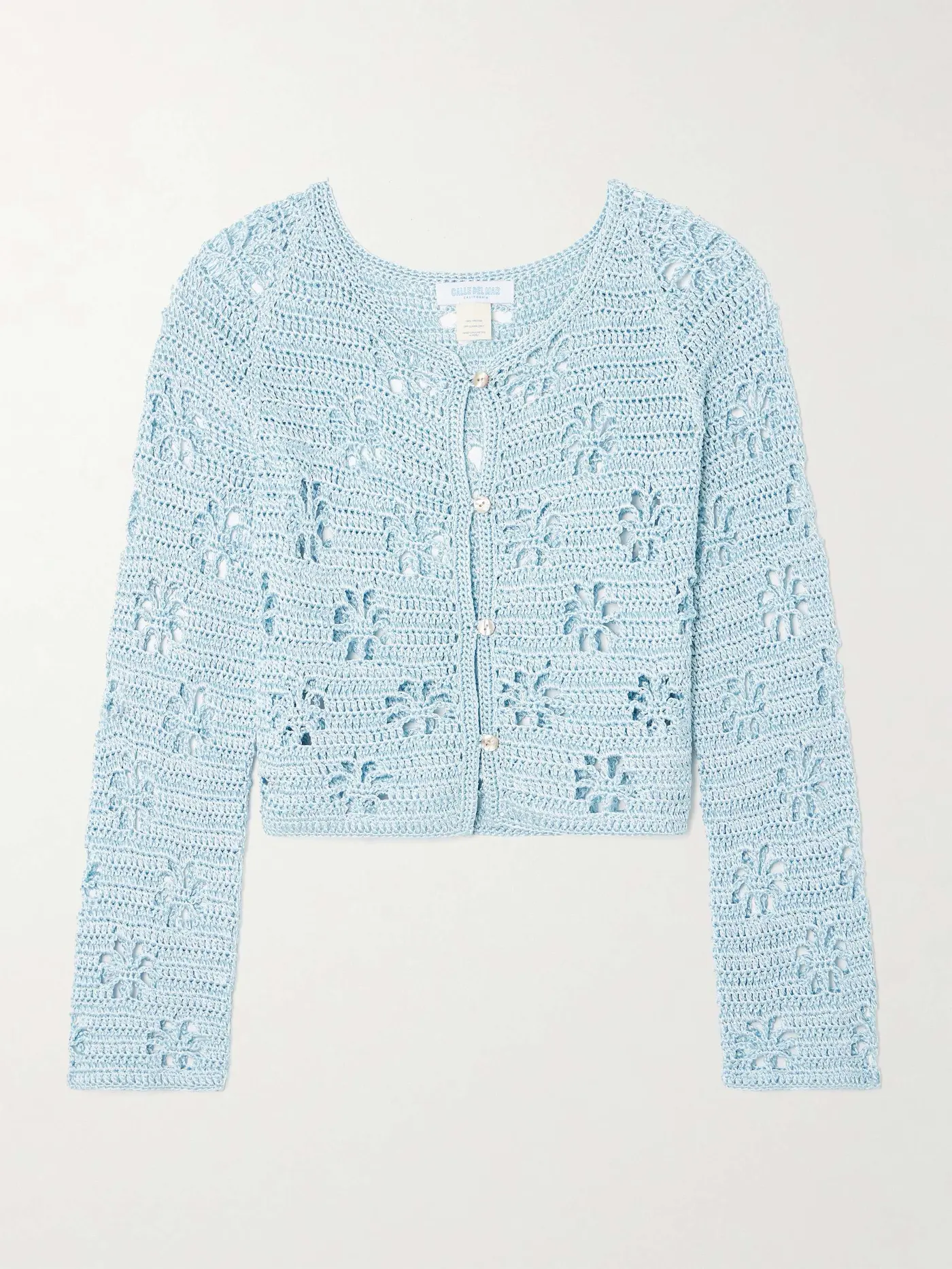 Cropped Crocheted Cardigan