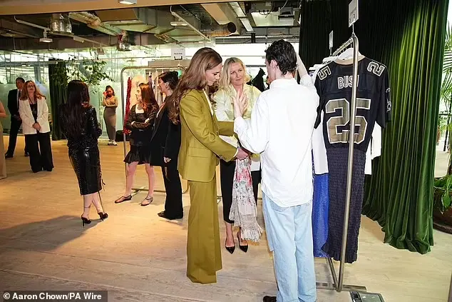 Dresses and designs made by up and coming designers were seen by the fashion-savvy Princess