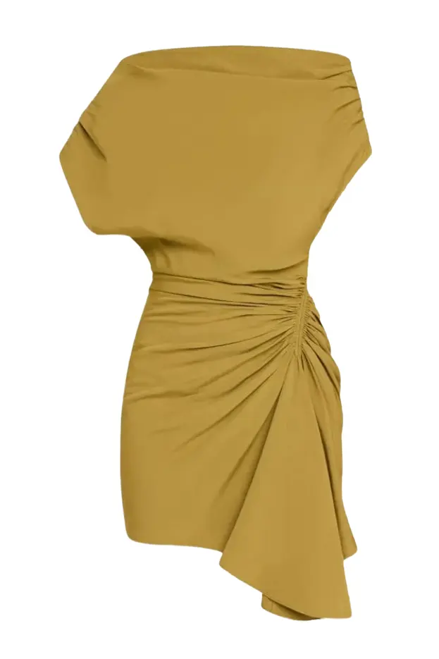 A.L.C., Poppy Ruched Off-The-Shoulder Mini Dress