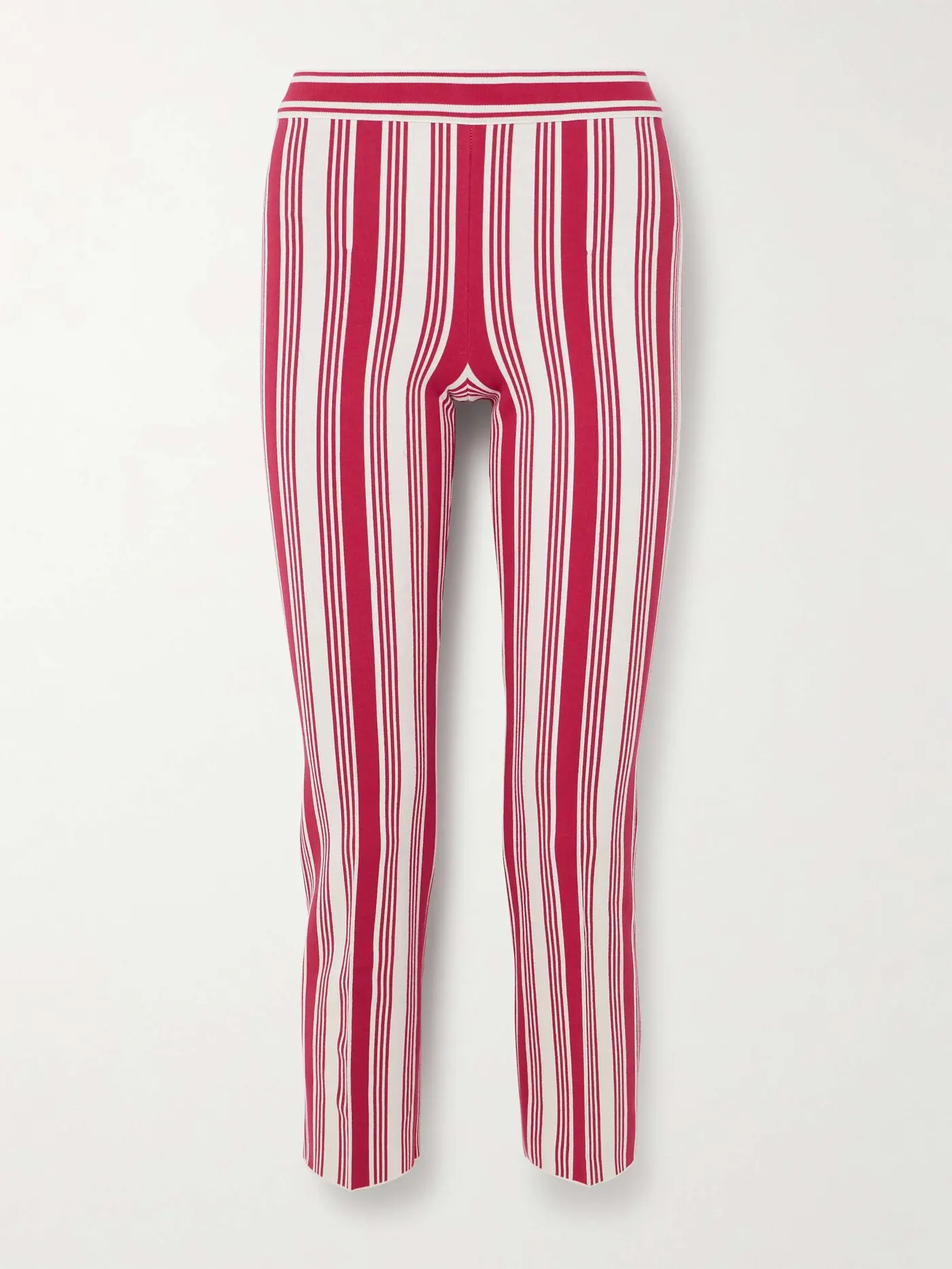 Louis Cropped Striped Cotton-Blend Straight-Leg Pants
