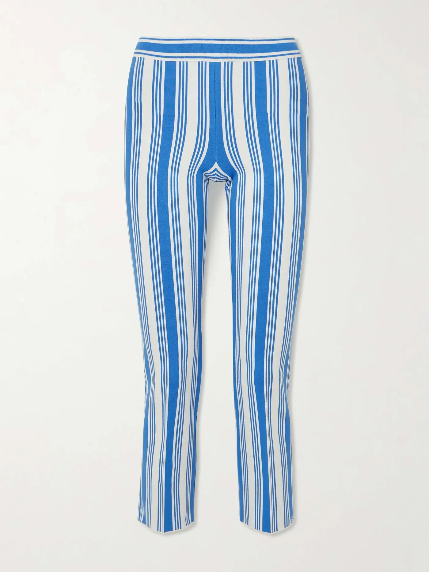 Louis Cropped Striped Cotton-Blend Straight-Leg Pants