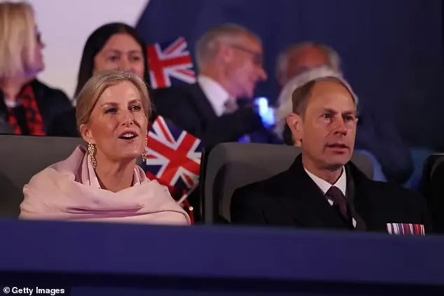 Prince Edward and his wife Sophie were among the royals in attendance at the concert last week