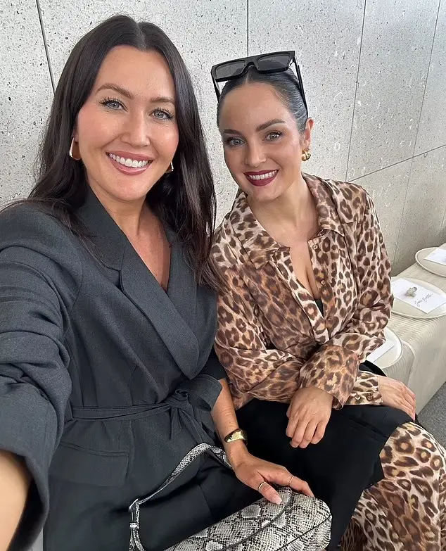 Compliments flowed freely ¿ 'You look amazing!' said one. 'Is that Camilla and Marc?' asked another. Pictured: Elise Wilson, Daily Mail Australia and Chloe Morello at the Aje fashion show