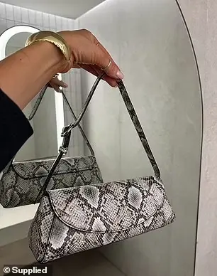 Pictured: Panini Snakeskin Shoulder Bag ($25)