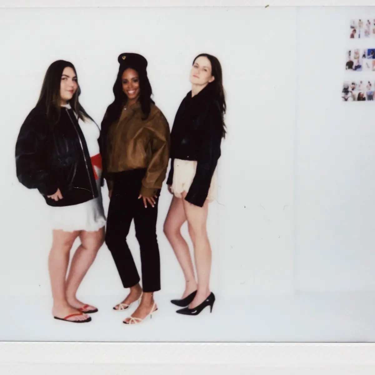 Ana Escalante, Sierra Mayhew, and Eliza Huber on set.