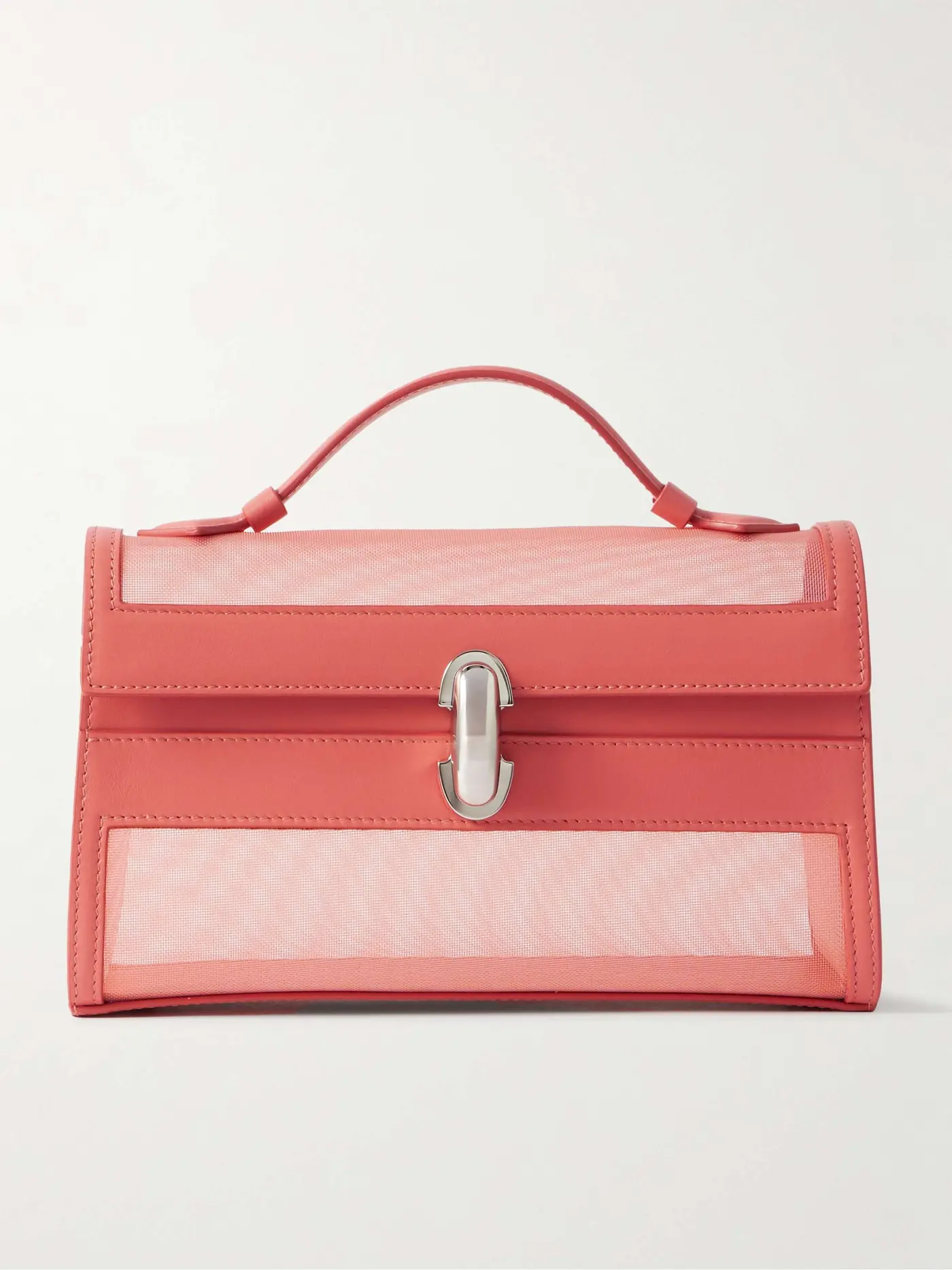 Symmetry Pochette Leather and Mesh Tote
