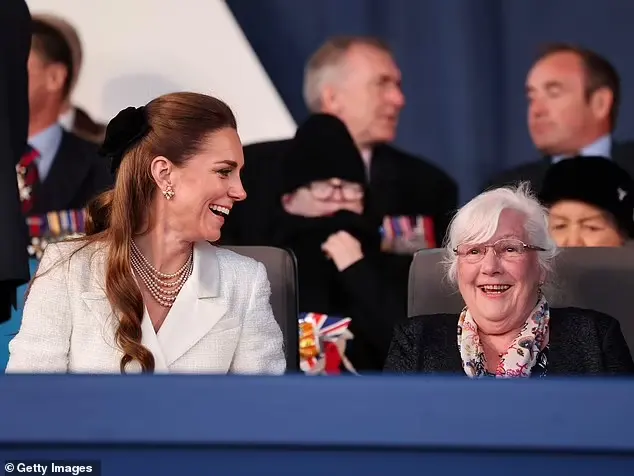 Kate - pictured - beamed as she chatted along with others in attendance at the Royal Box last week