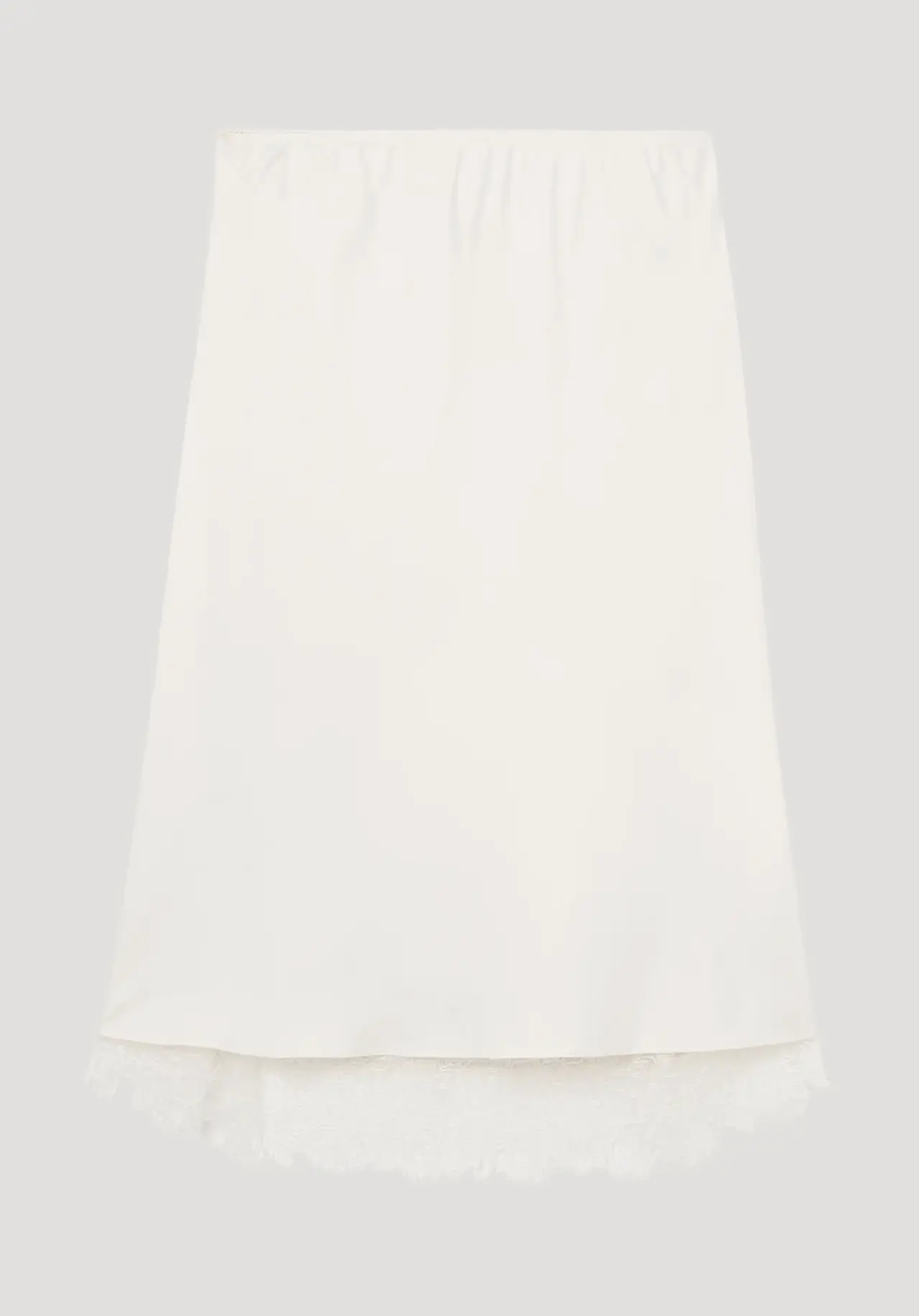 Róhe, Lace-Trimmed Silk Skirt