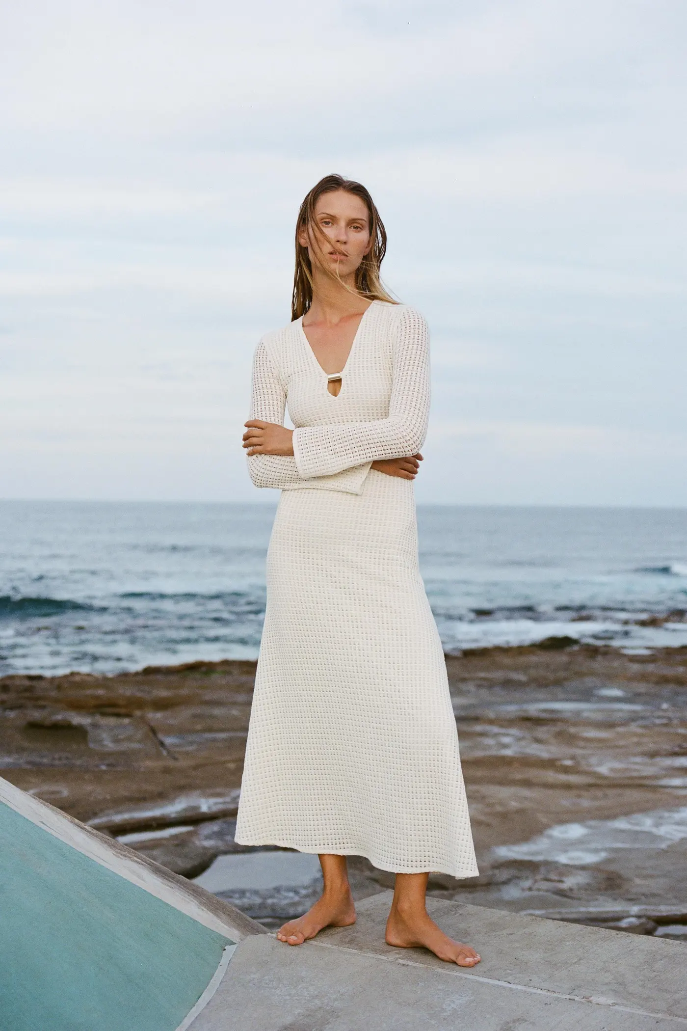 Crochet Midi Dress
