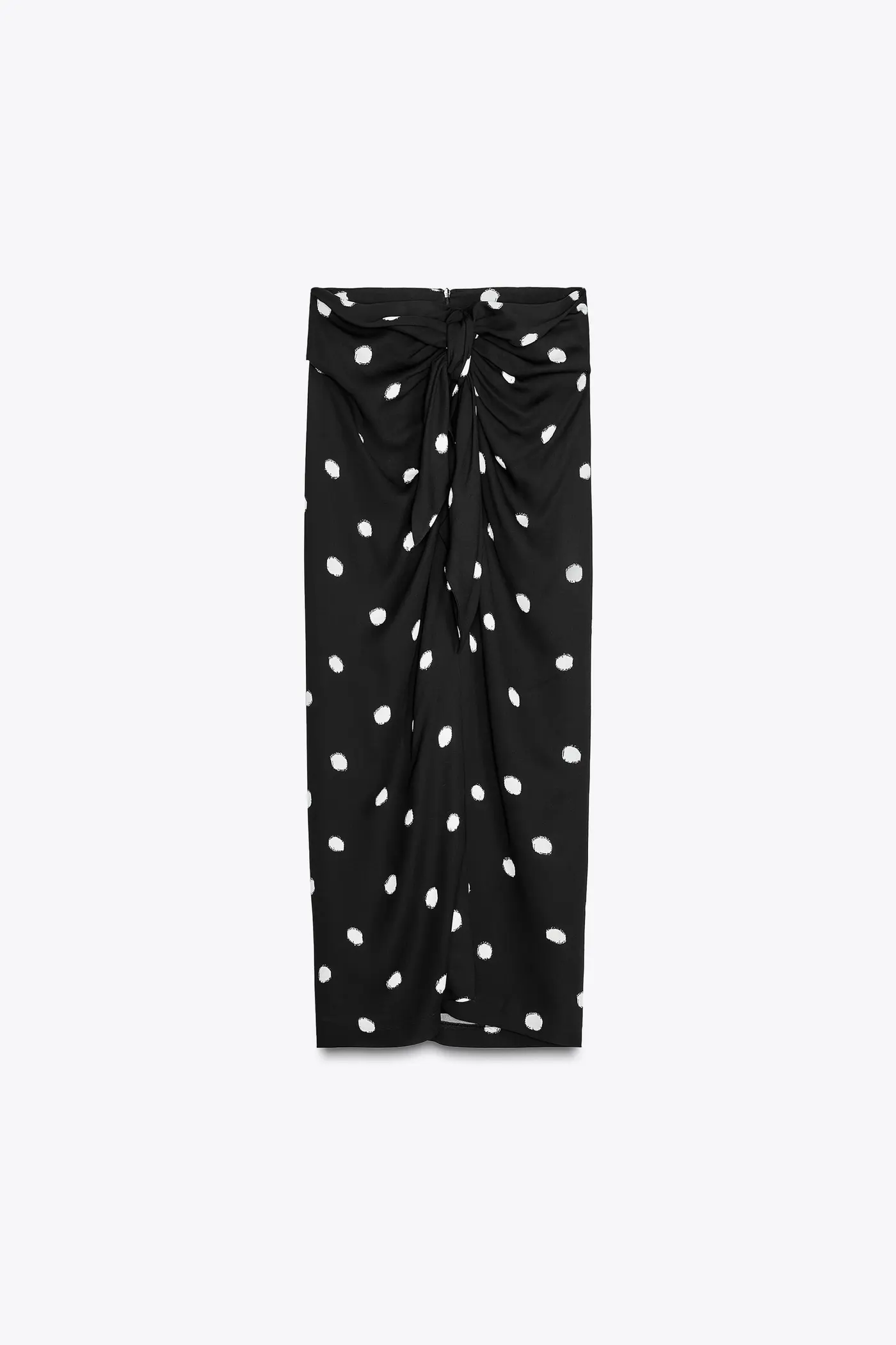 Zw Collection Polka Dot Midi Skirt