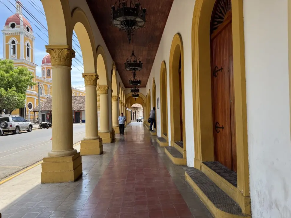 Colonial building in Granada, Nicaragua