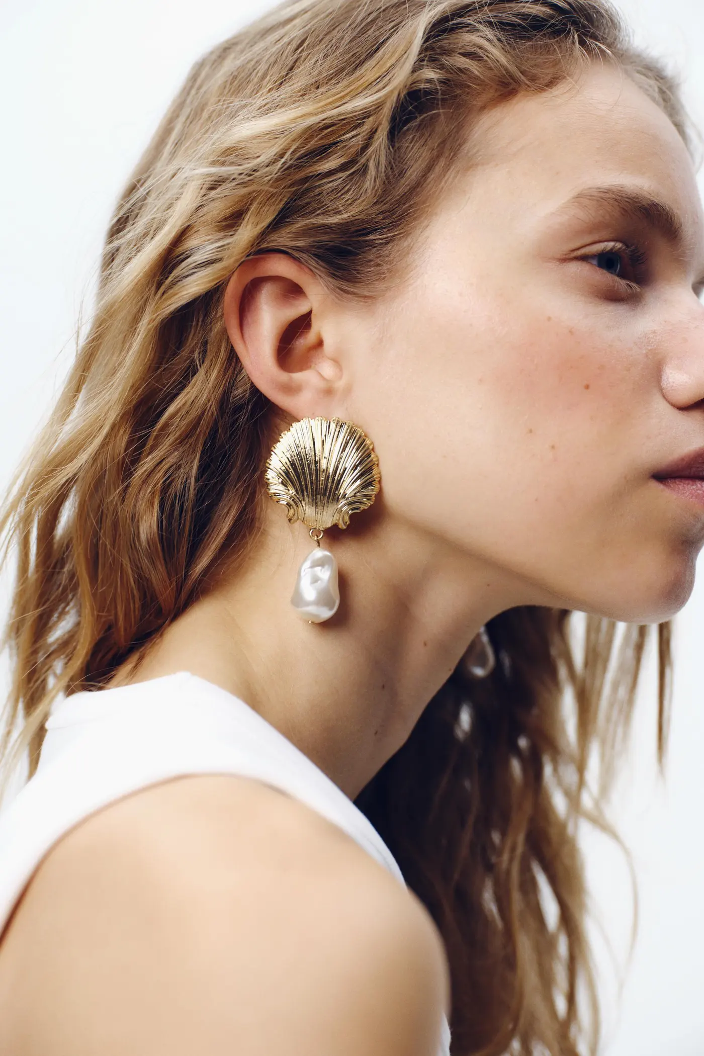 Pearl and Shell Earrings