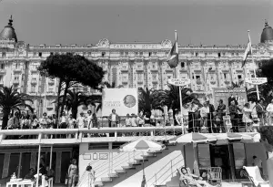 Guests attend the 1976 Cannes Film Festival in Cannes, France, in May 1976.