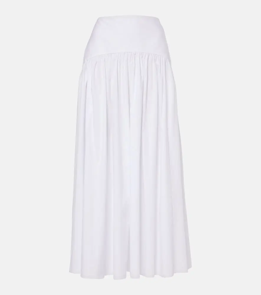 Procida High-Rise Cotton Maxi Skirt