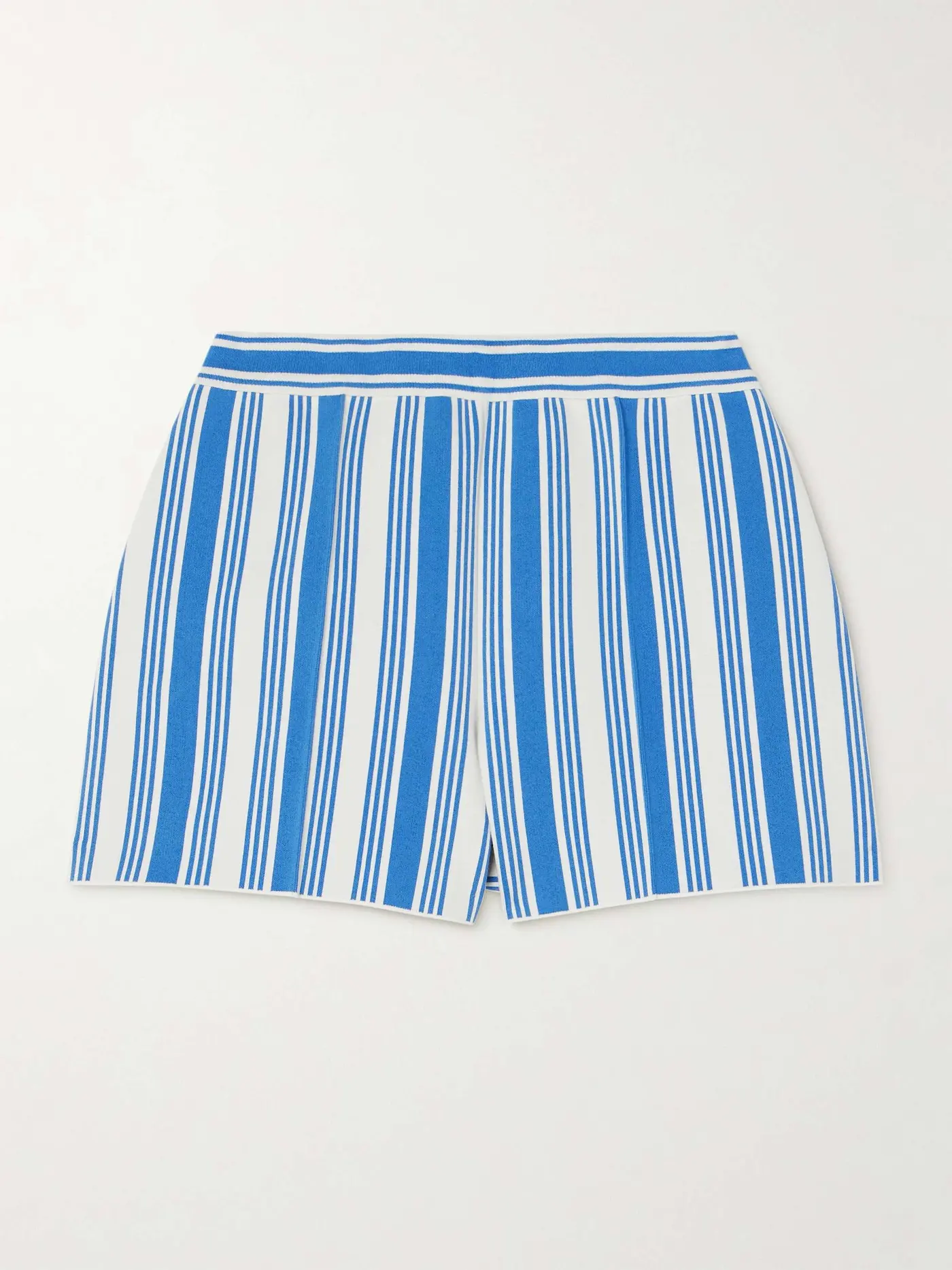 Savannah Striped Cotton-Blend Shorts