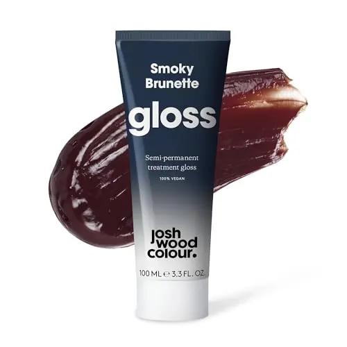 Josh Wood Hair Gloss (smoky Brunette) - Semi-Permanent Gloss, Removes Red Tones on Dark Hair, Refreshes and Conditions - Lasts Up to 6 Washes - 100% Vegan - Cream (100ml)