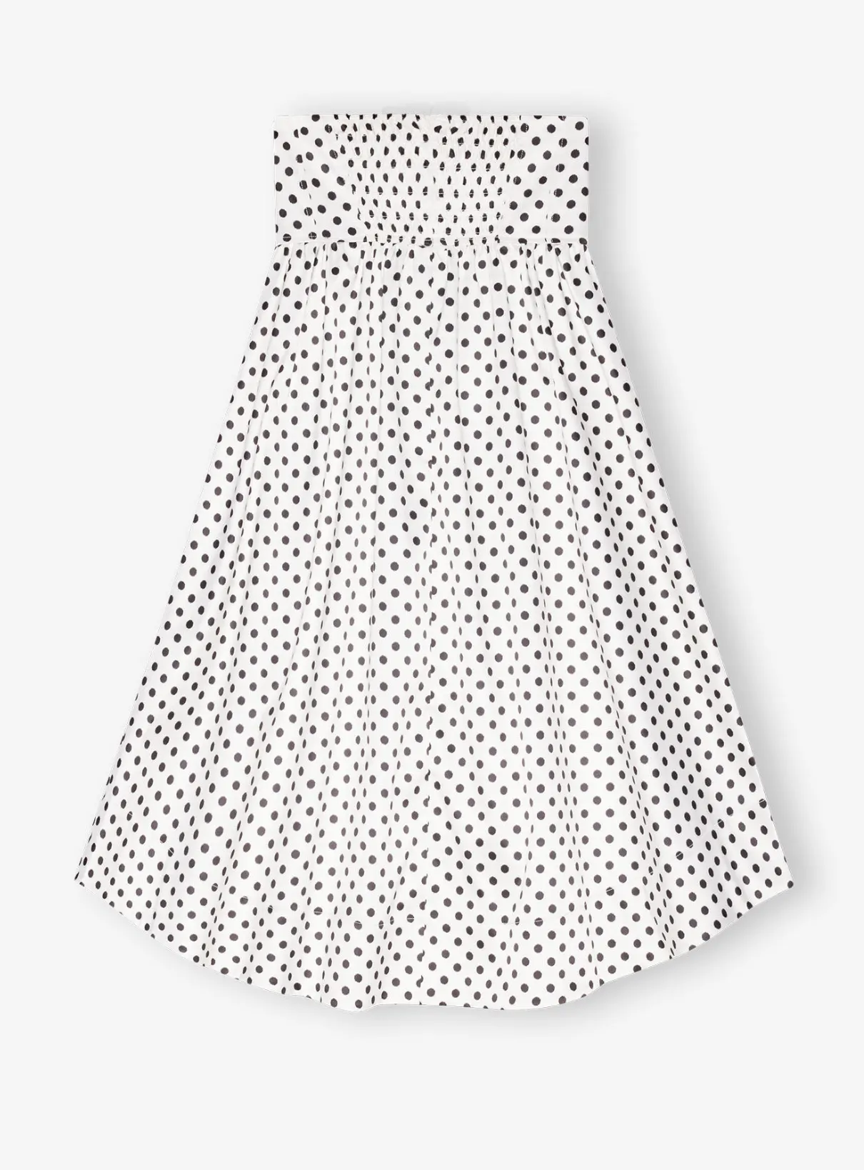 GANNI, Polka-Dot Double Satin Long Pocket Skirt
