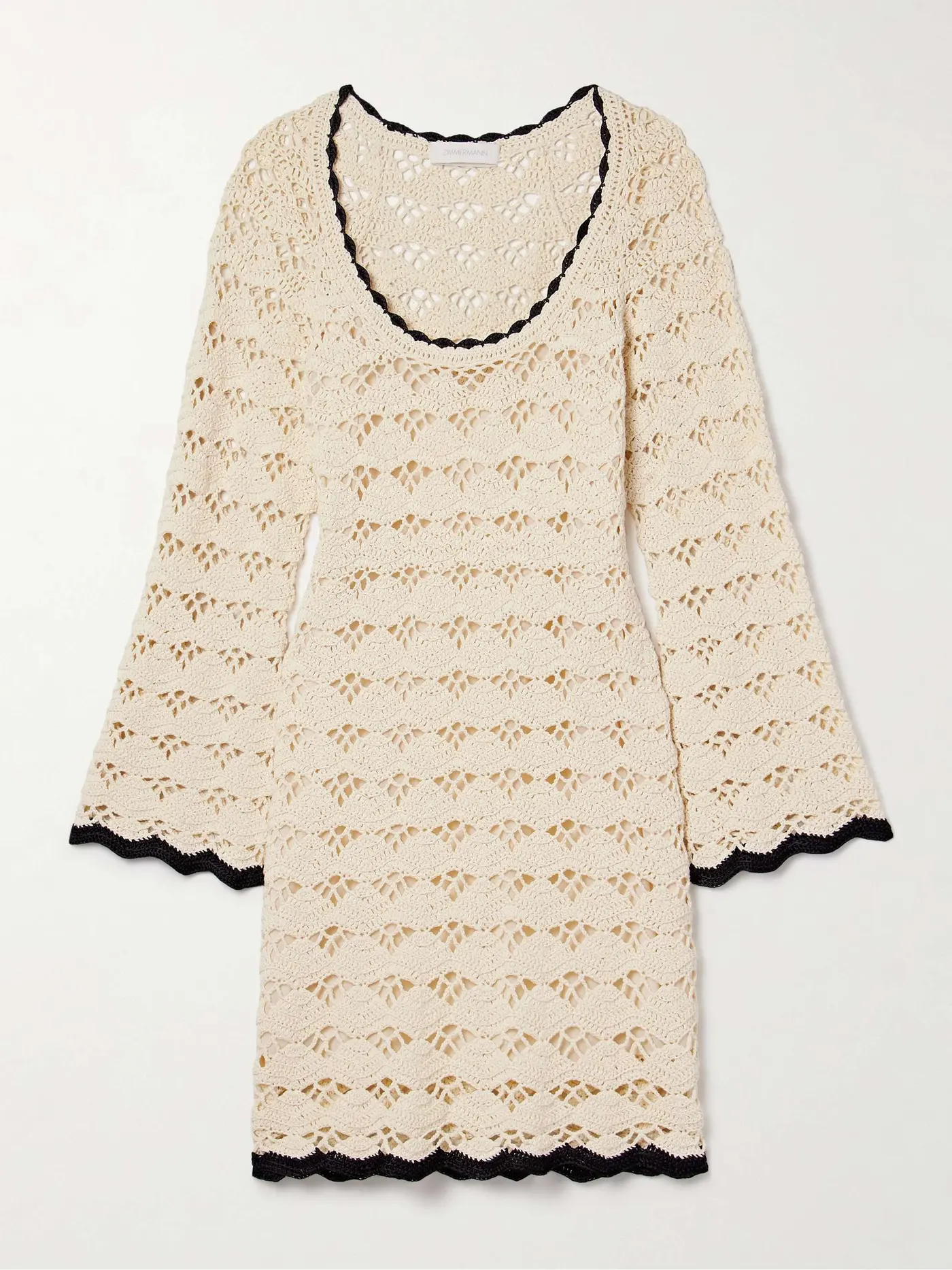 Rhiannon Crocheted Cotton Mini Dress