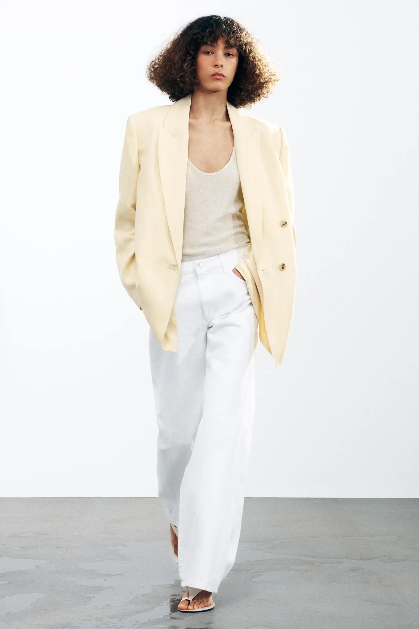 Zw Collection Wide Leg Low-Rise Jeans