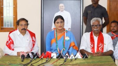 Andhra Congress Leader YS Sharmila Claims She's Being Held Under House Arrest in Vijayawada
