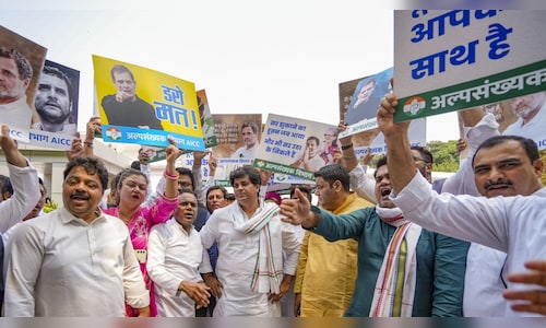Congress launches nationwide protest in response to ED chargesheet targeting Gandhis in National Herald case | Watch