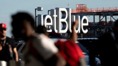 JetBlue plane from Chicago veers off runway and onto grass in Boston
