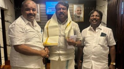 Nainar Nagendran takes over as Tamil Nadu BJP president, replacing Annamalai.