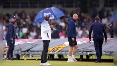 Rain interrupts the game, offering relief to India as England pushes towards 181/0 in pursuit of an additional 190 runs.
