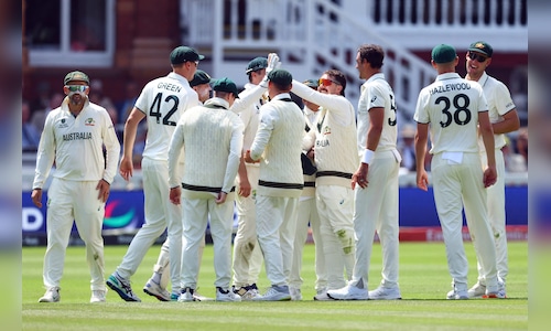 South Africa falls behind Australia by 74 runs following a poor first innings in the WTC final.