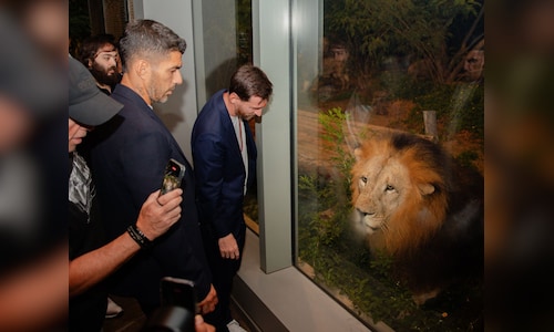 Lionel Messi explores Vantara, interacting with wildlife preservation efforts and Indian cultural traditions.