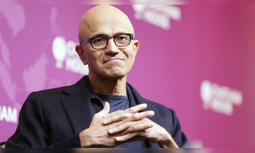 Satya Nadella introduces Microsoft’s AI-driven cybercrime assistant in 1,100 police stations in Maharashtra.