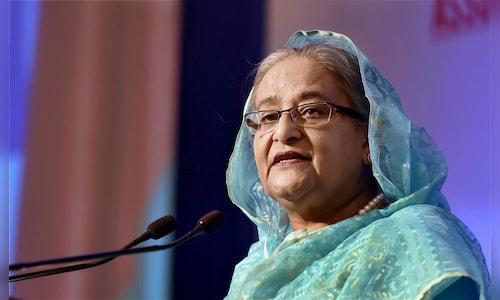 Sheikh Hasina remarks on Yunus' eagerness to align with Pakistan and expresses gratitude towards India.
