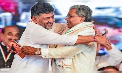 Breakfast camaraderie: Siddaramaiah declares unity with Shivakumar to govern Karnataka together.