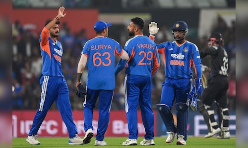 India triumphs over New Zealand by 48 runs, securing a 1-0 advantage in the five-match T20I series.