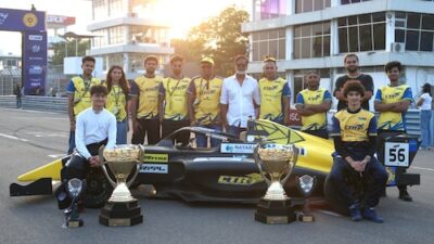 Teen sensation Shane Chandaria secures Formula 4 Indian Championship title at Madras International Circuit.