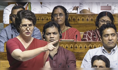 "Why is this discussion necessary now?" Priyanka Gandhi on 'Vande Mataram' discussions in the Lok Sabha.