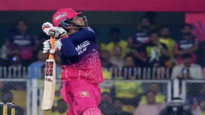 Vaibhav Sooryavanshi hits 52 at an explosive strike rate of 305.88 versus CSK in IPL 2026.