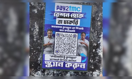 BJP's Digital Strategy in West Bengal: 'PAY2TMC' QR Posters Aim at Mamata Banerjee's Party in Kolkata, According to Reports