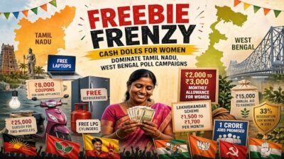 Giveaway Craze: Cash Handouts for Women Take Center Stage in Tamil Nadu and West Bengal Election Campaigns